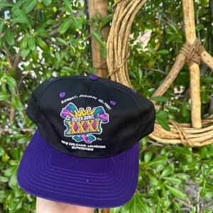 NWT Vintage 1997 SuperBowl Hat Packers Patriots Cap Hat New Orleans XXXI NFL